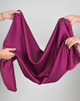 Purple Satin Crepe Fabric 97107