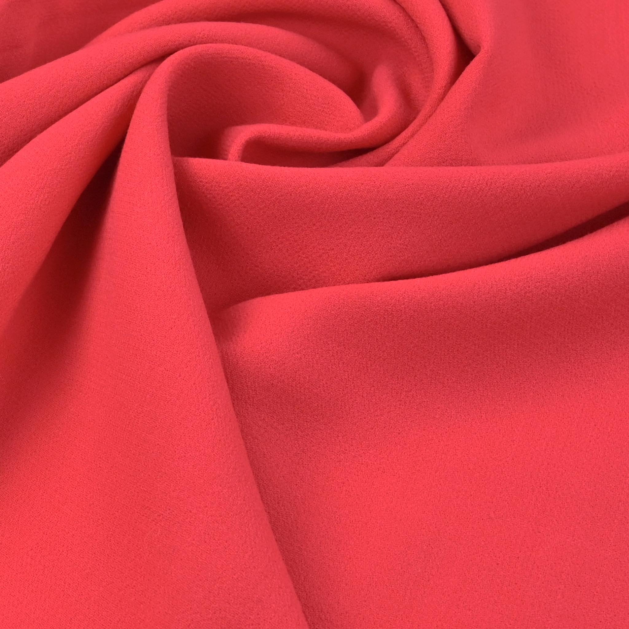 Raspberry Doublewave Crepe Fabric 98877