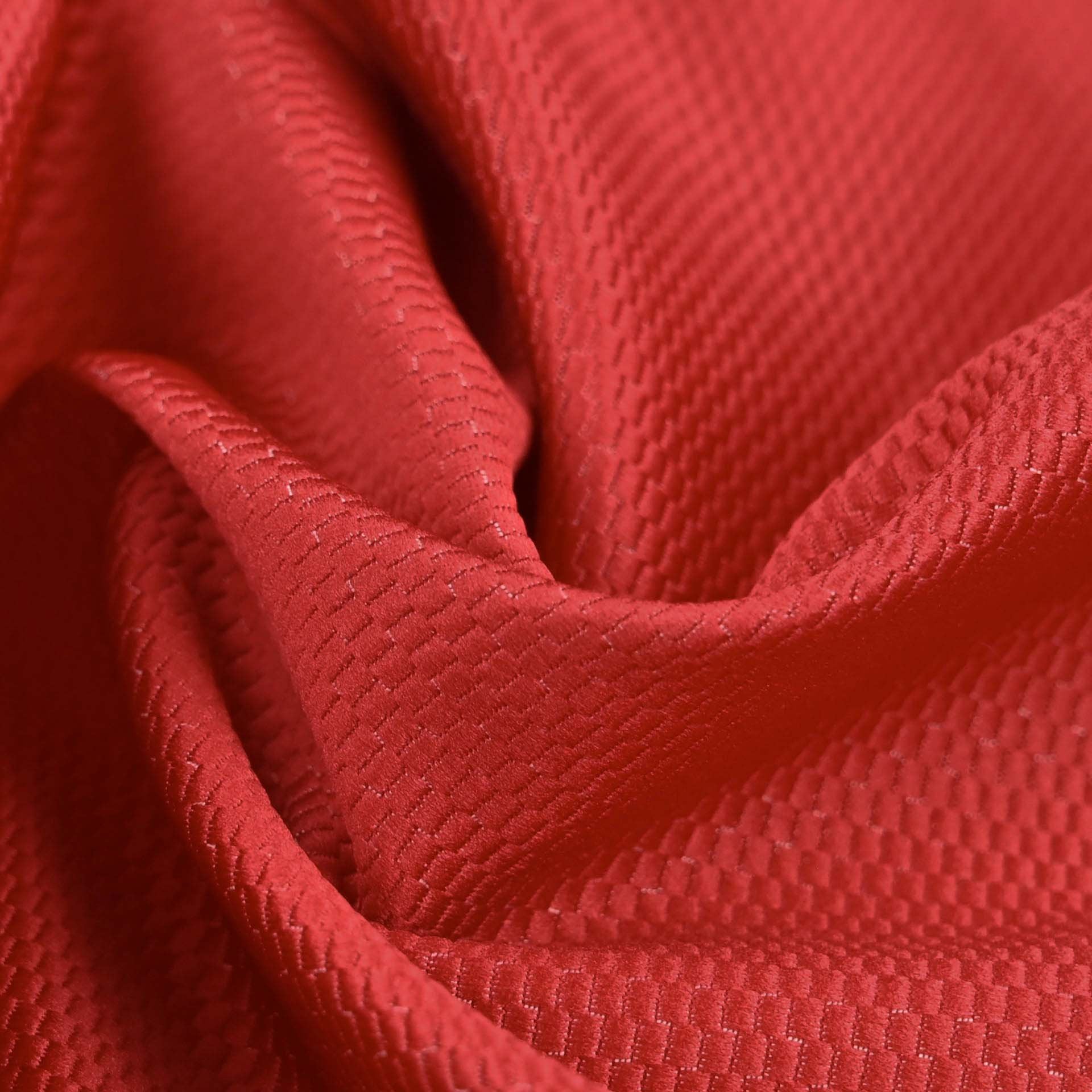 Red Micro Jacquard Fabric 96868