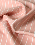 Rose White Stripes Twill 3577