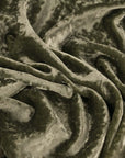 Sage Green Hammered Velvet Fabric 2343