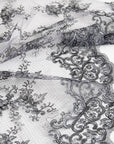 Scalloped Silver Lace 5278 - Fabrics4Fashion