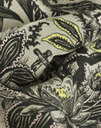 Tan Printed Silk Georgette Fabric 6507