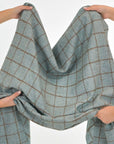 Turquoise Check Coating Fabric 4809