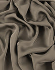 Walnut Brown Crepe Satin Fabric 97195