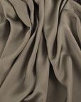 Walnut Brown Crepe Satin Fabric 97195