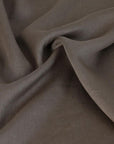 Walnut Brown Linen Fabric 3675