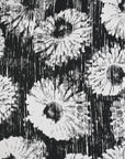 White Black Floral Print 3048 - Fabrics4Fashion