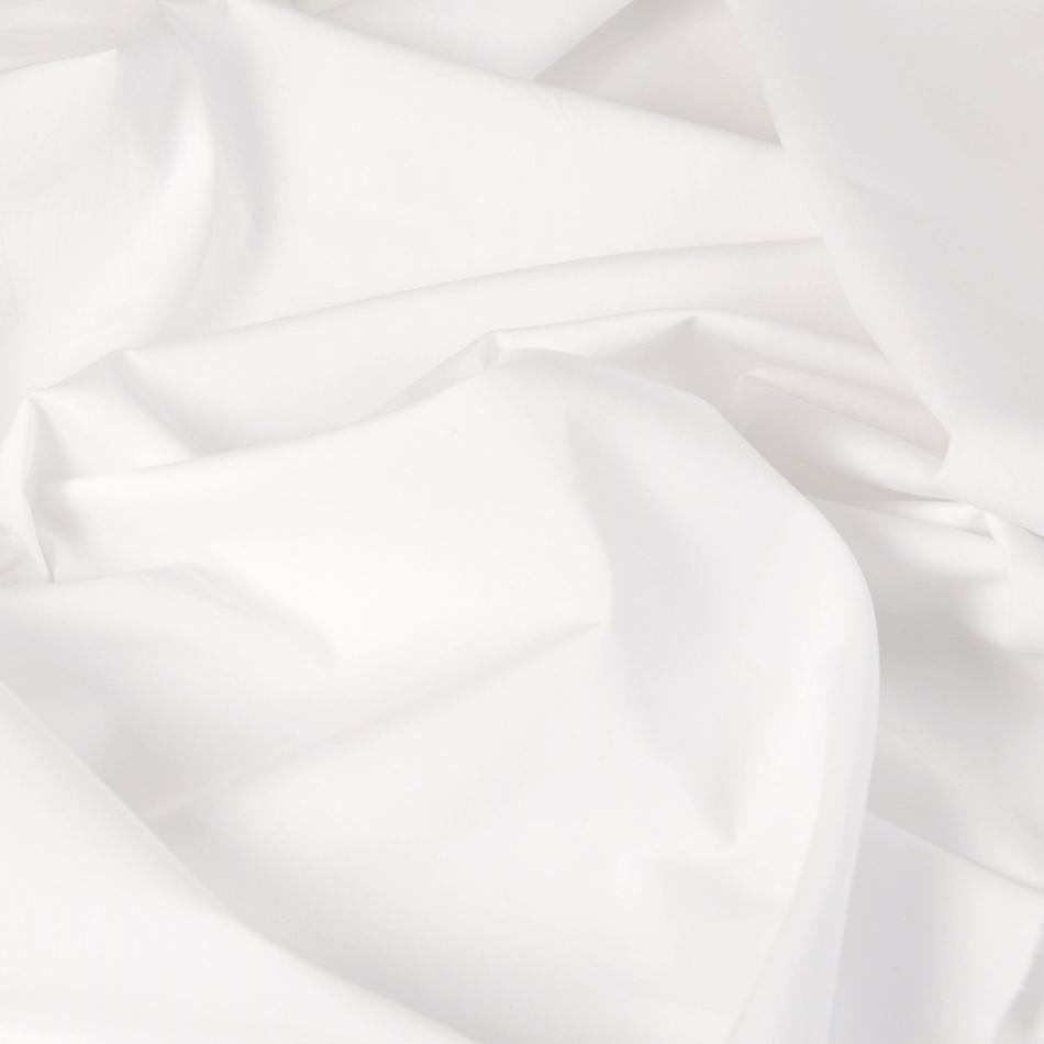 White Cotton Poplin 2156 - Fabrics4Fashion