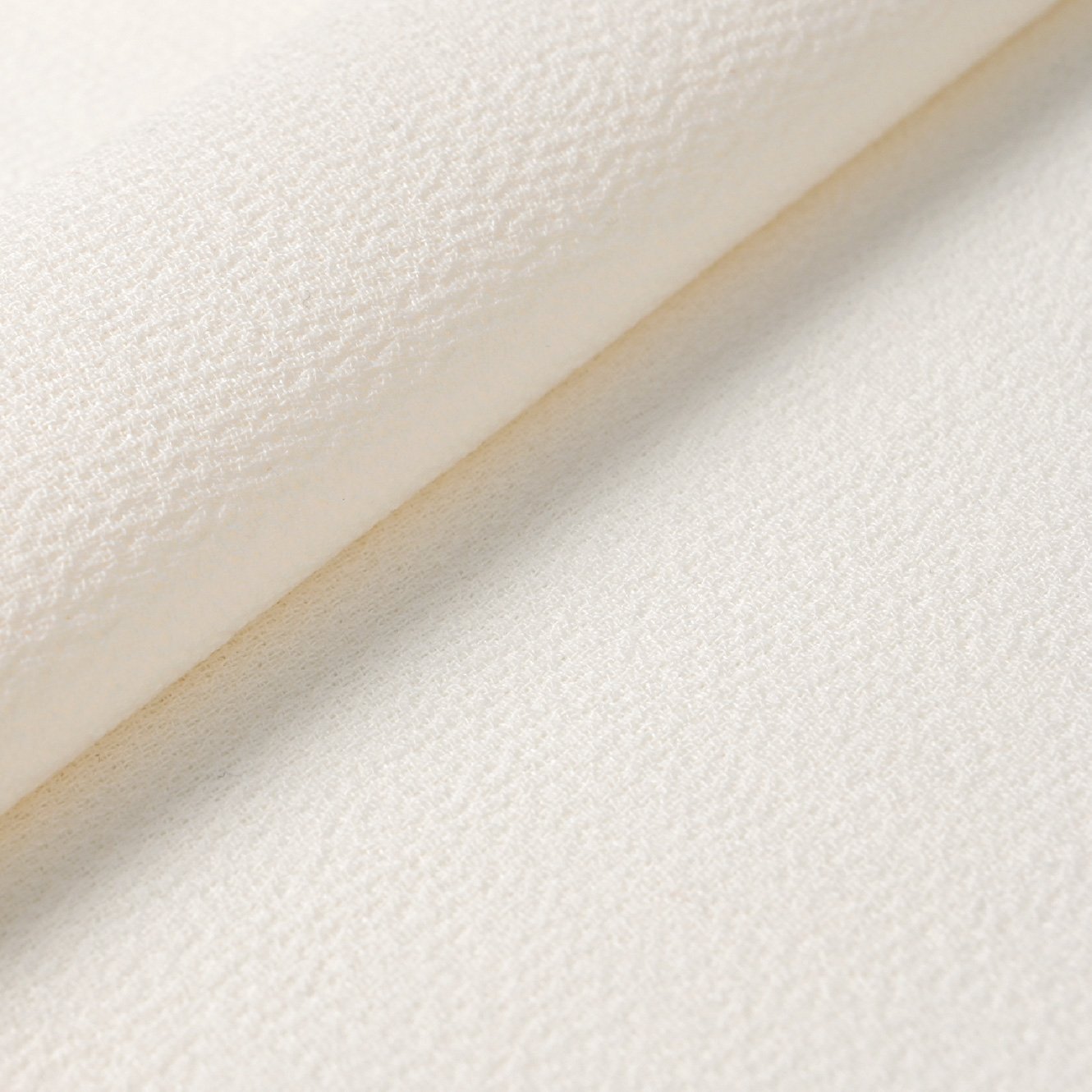 White Crepe Fabric 2743