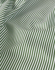 White Green Striped Poplin 2931