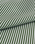 White Green Striped Poplin 2931