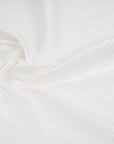 White Jacquard Fabric 3696