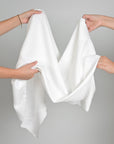 White Linen Blend Fabric 96288