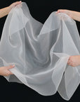 White Organza Fabric 98890