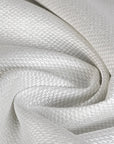 White & Silver Fancy Jacquard 2812