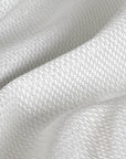 White & Silver Fancy Jacquard 2812