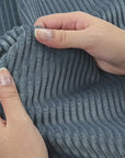 Blue Corduroy Fabric 4093