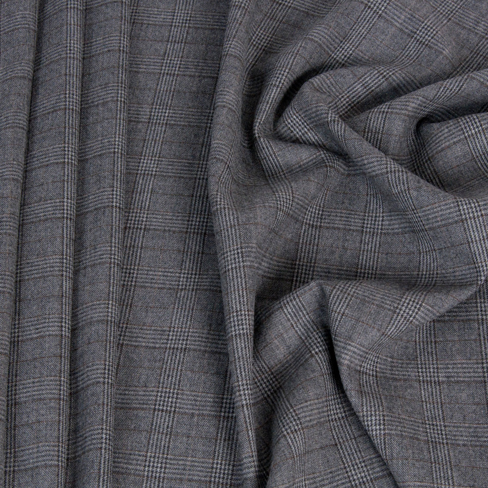 Prince of Wales Check Suiting Fabric 1446 - Fabrics4Fashion