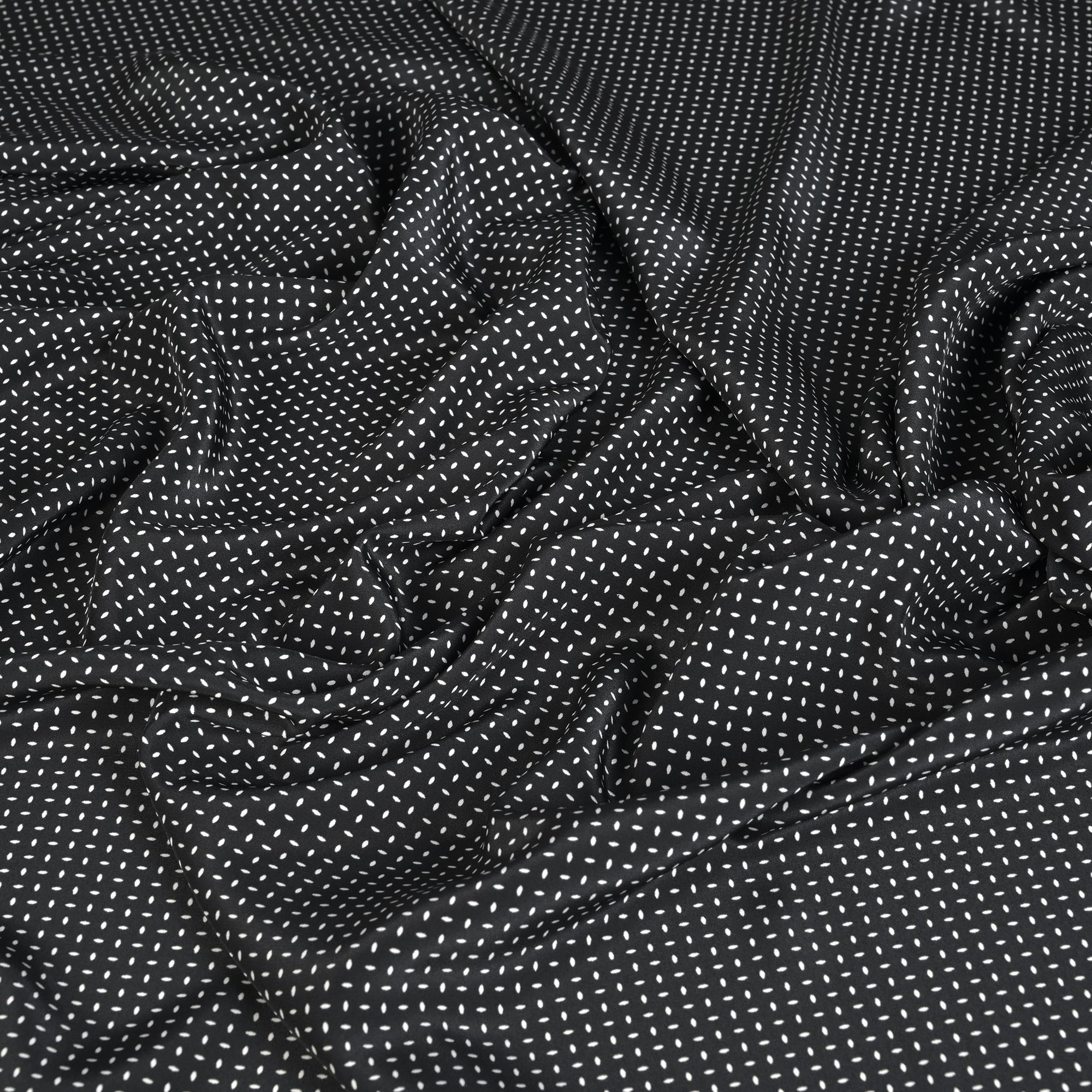 Black Printed Poly Poplin 10 - Fabrics4Fashion