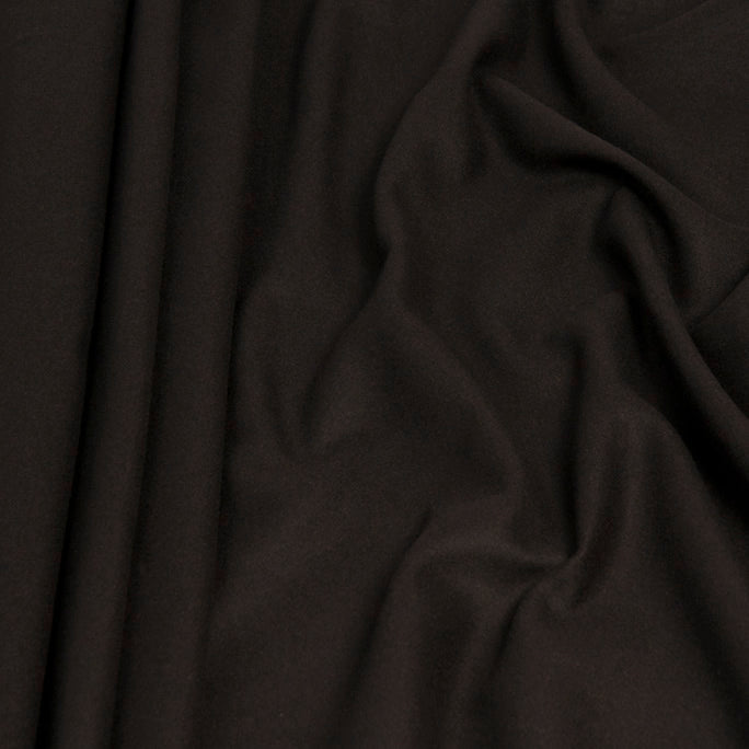 Dark Brown Melton Wool 1238