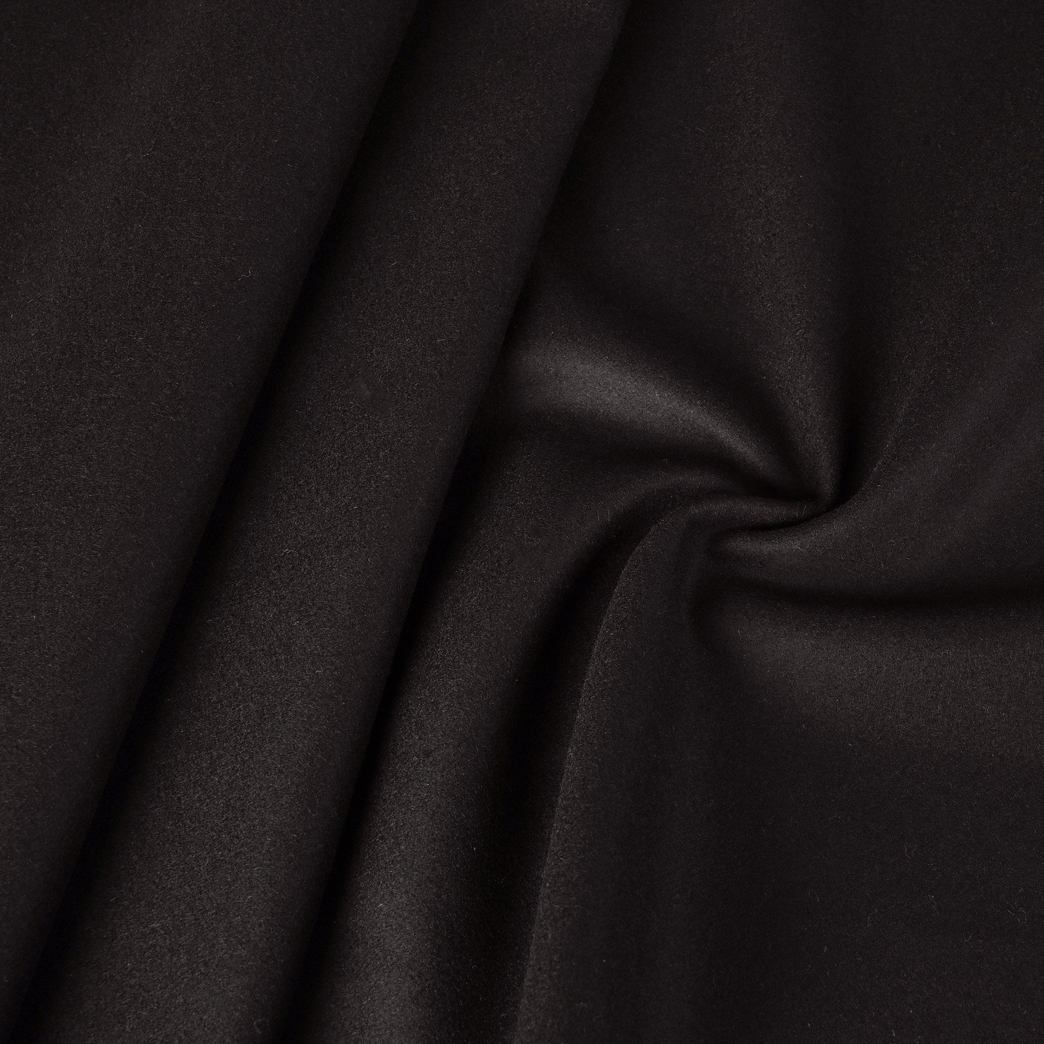 Dark Brown Melton Wool 1238