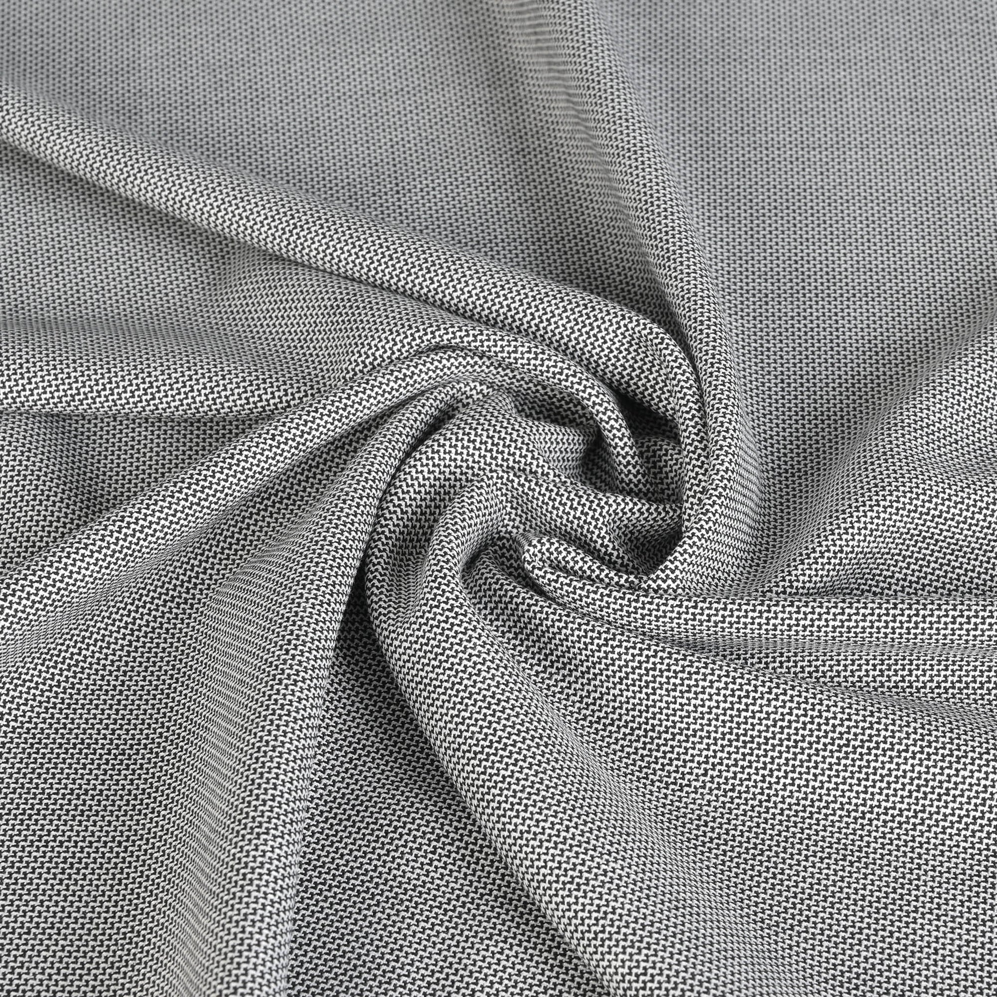 Black and White Micro Jacquard 2459 - Fabrics4Fashion