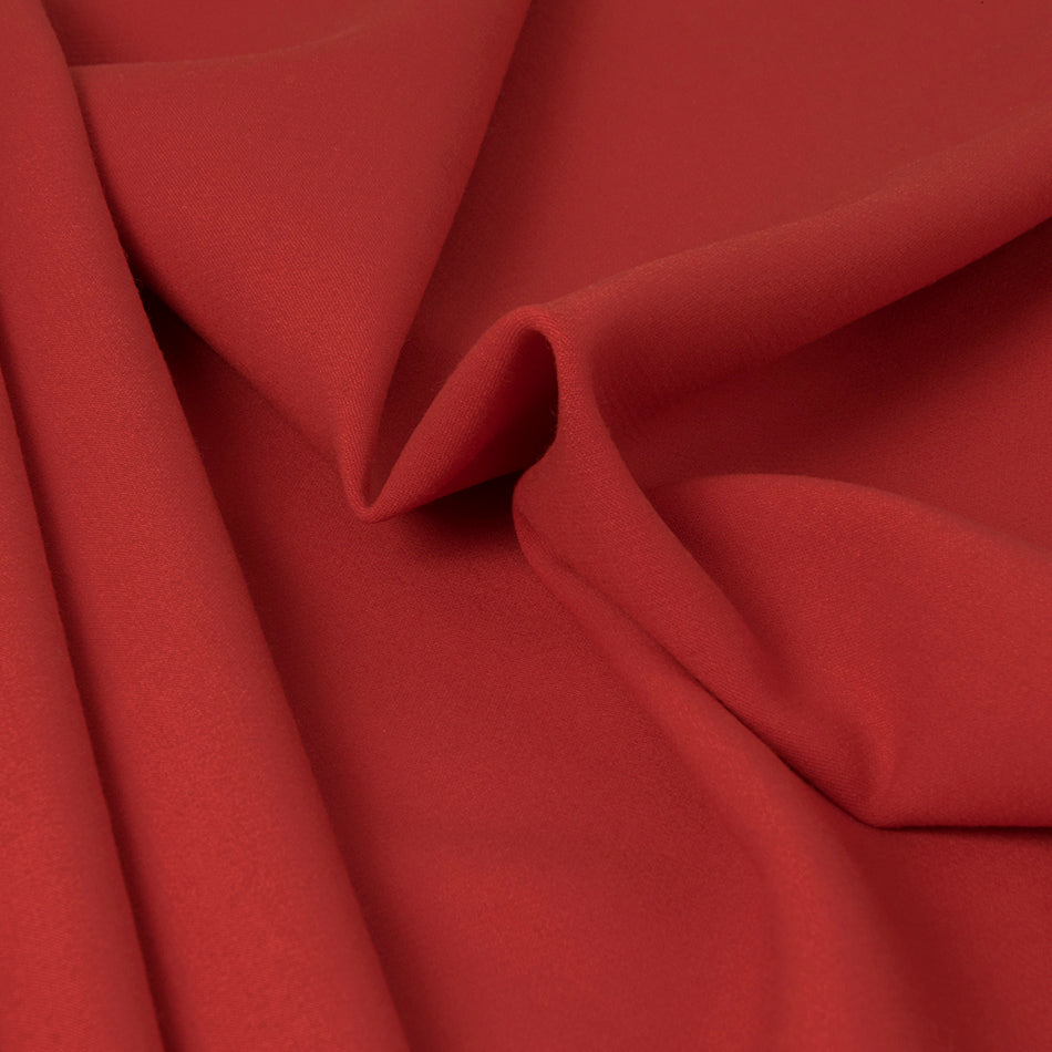 Vibrant Red Stretchy Wool Fabric 307