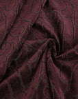 Wine Floral Jacquard 4003