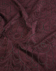 Wine Floral Jacquard 4003