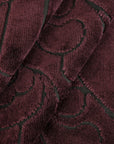 Wine Floral Jacquard 4003