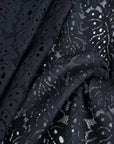 Navy Lace Fabric 5339