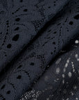 Navy Lace Fabric 5339