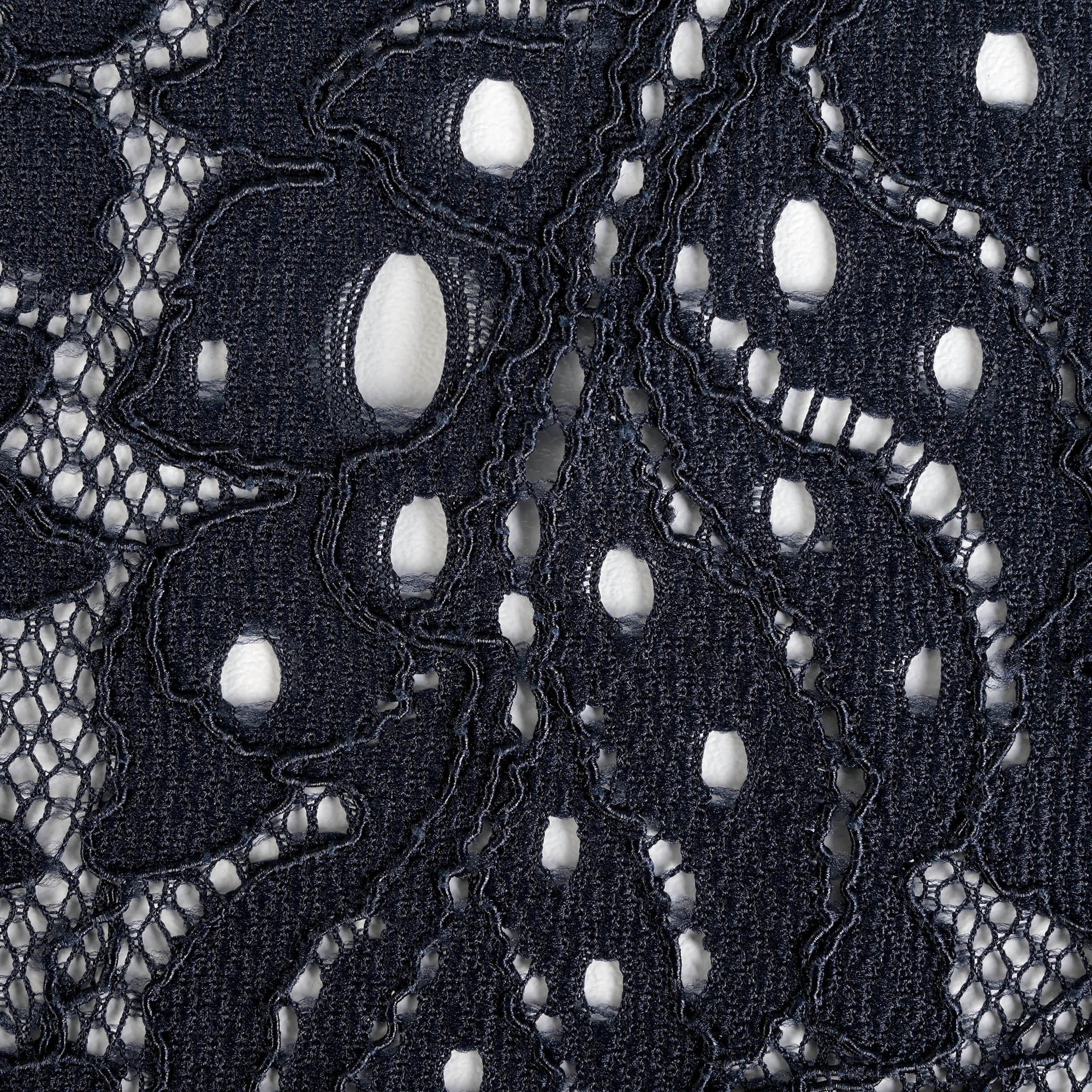 Navy Lace Fabric 5339