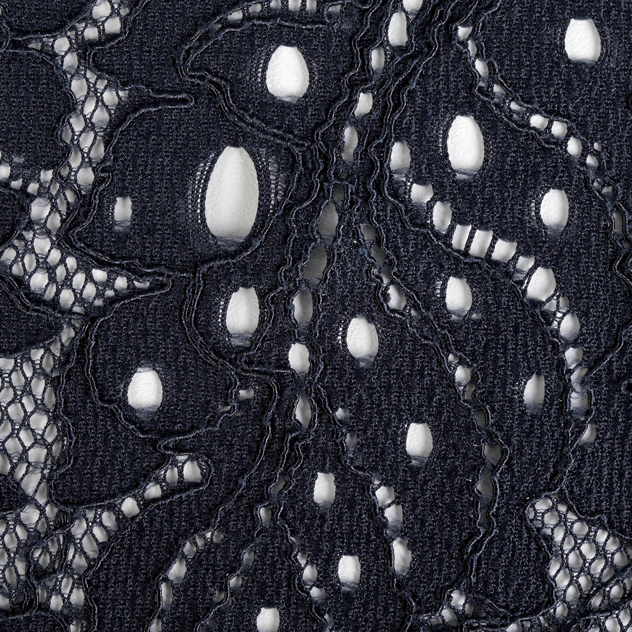 Navy Lace Fabric 5339