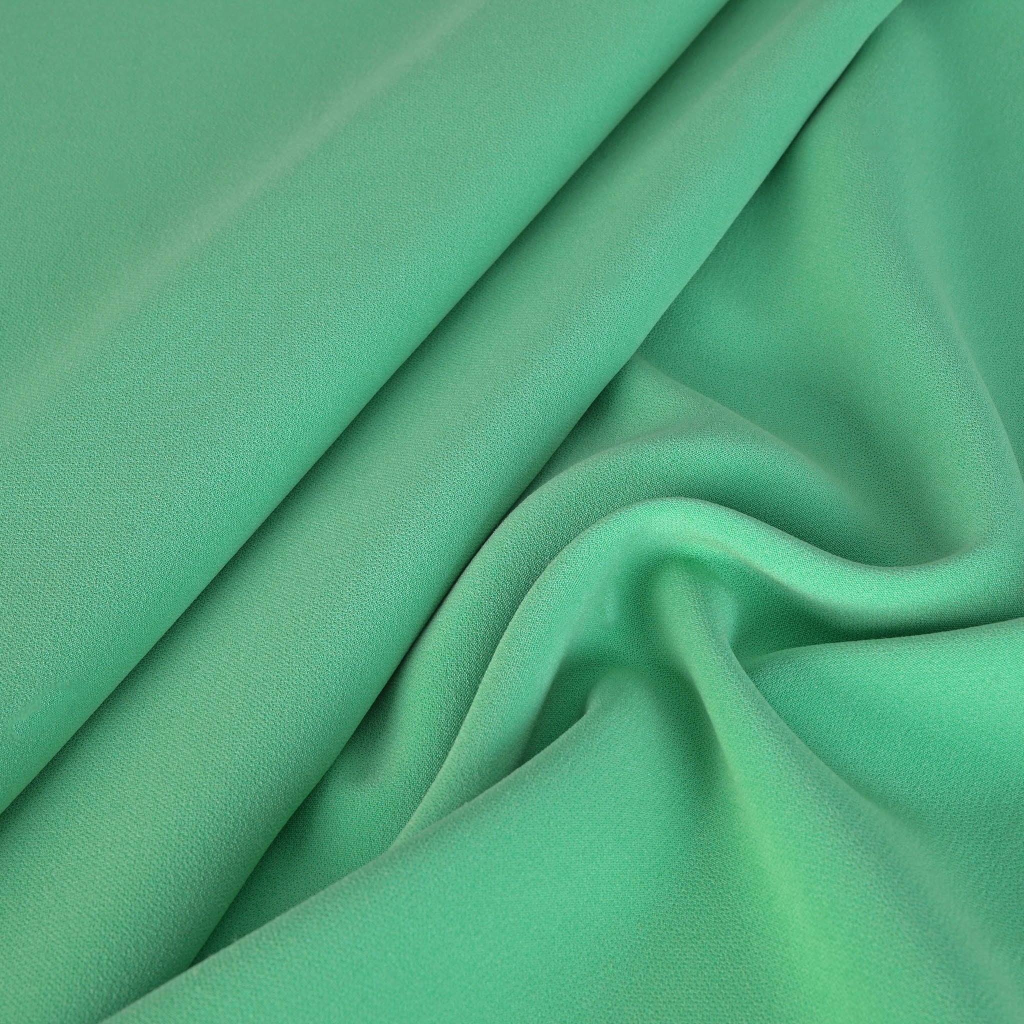 Aqua Green Double Weave Fabric 75348