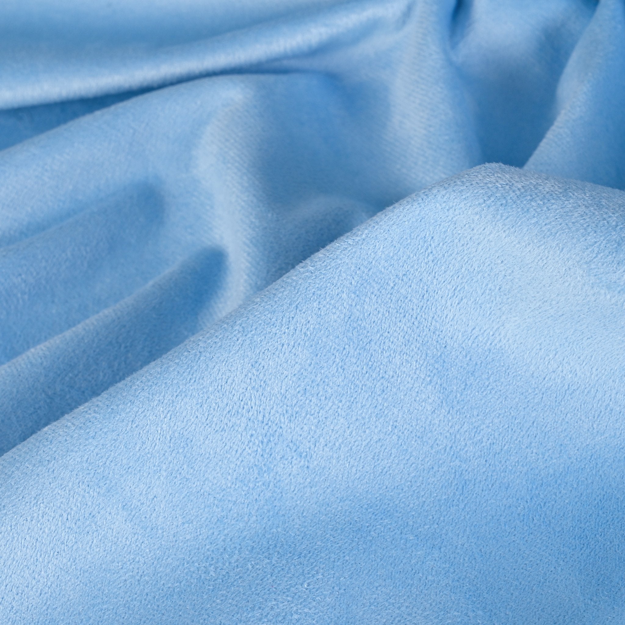 Baby Blue Suede Fabric 4962