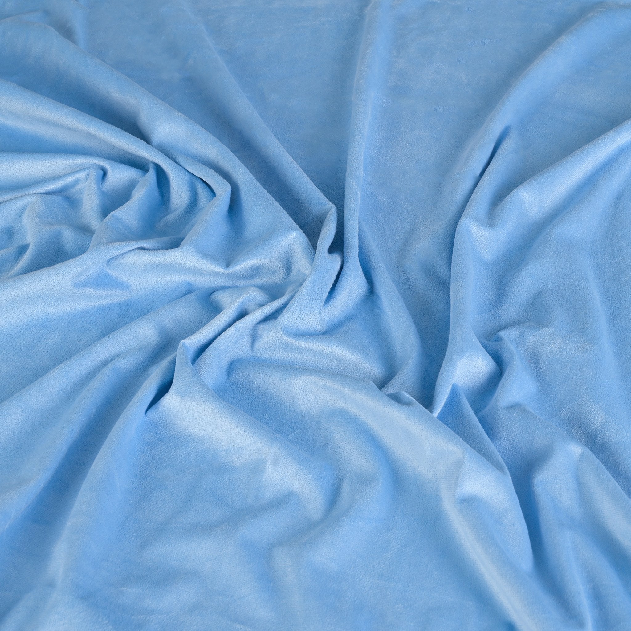 Baby Blue Suede Fabric 4962