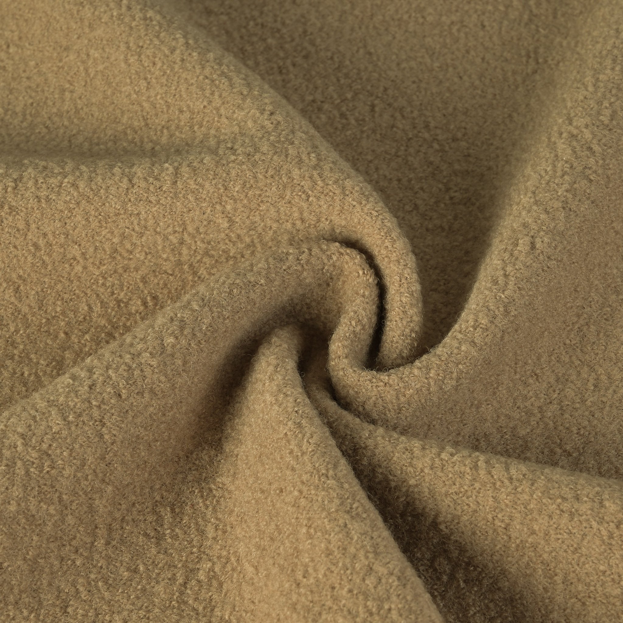 Beige Bouclé Coating Fabric 3806