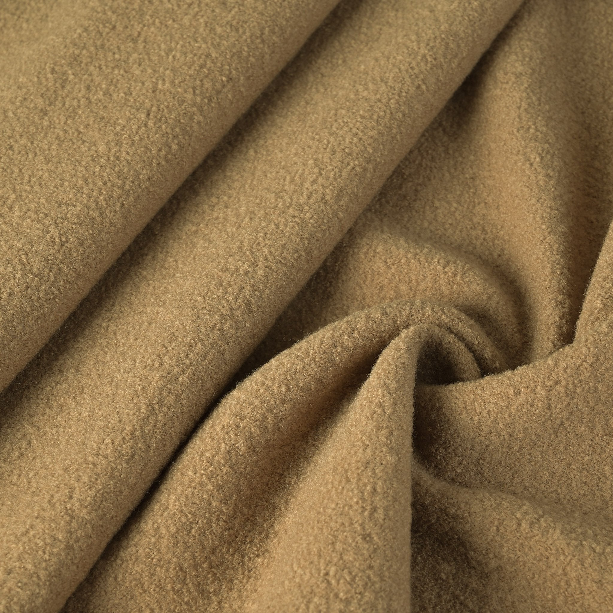 Beige Bouclé Coating Fabric 3806