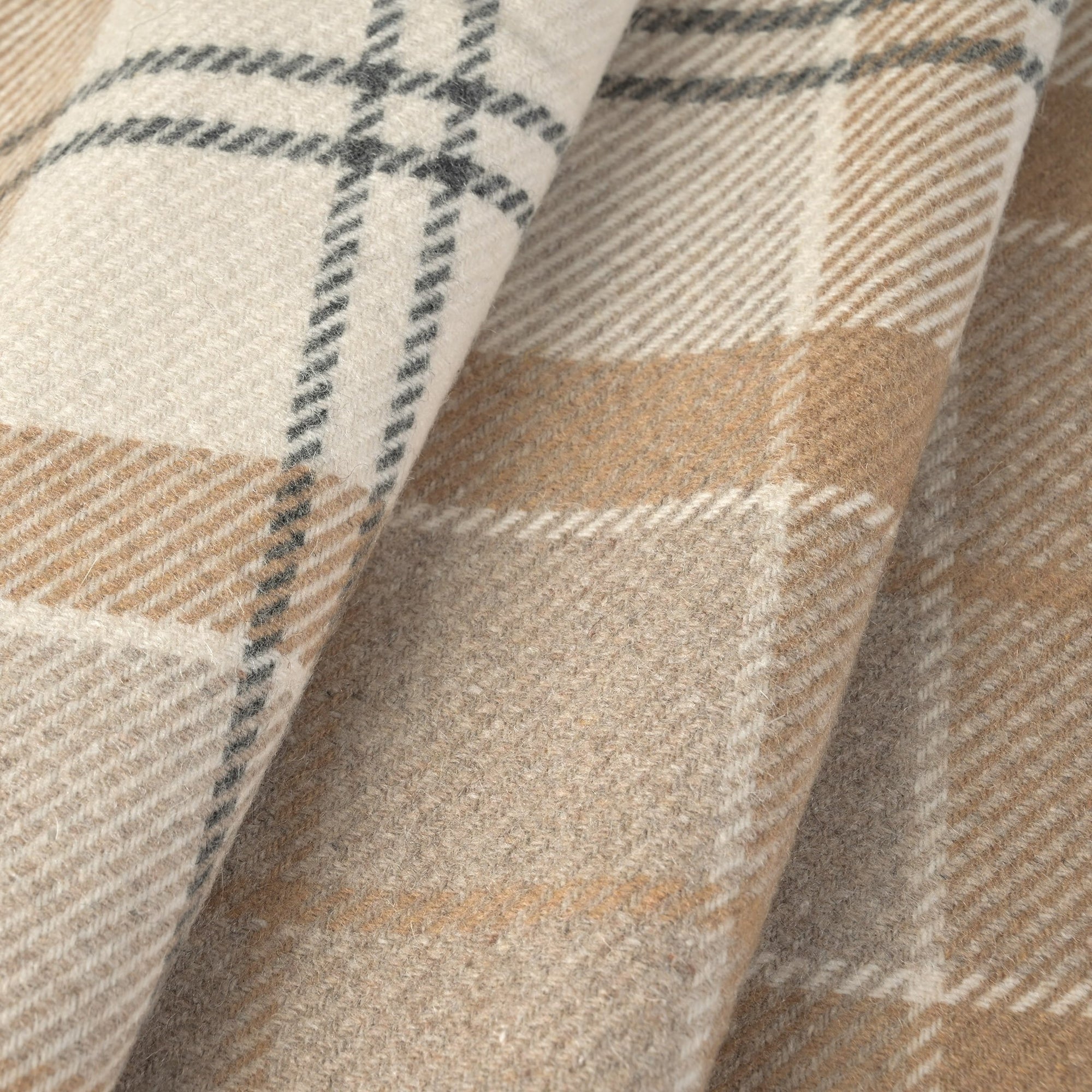 Beige Check Coating Fabric 95449