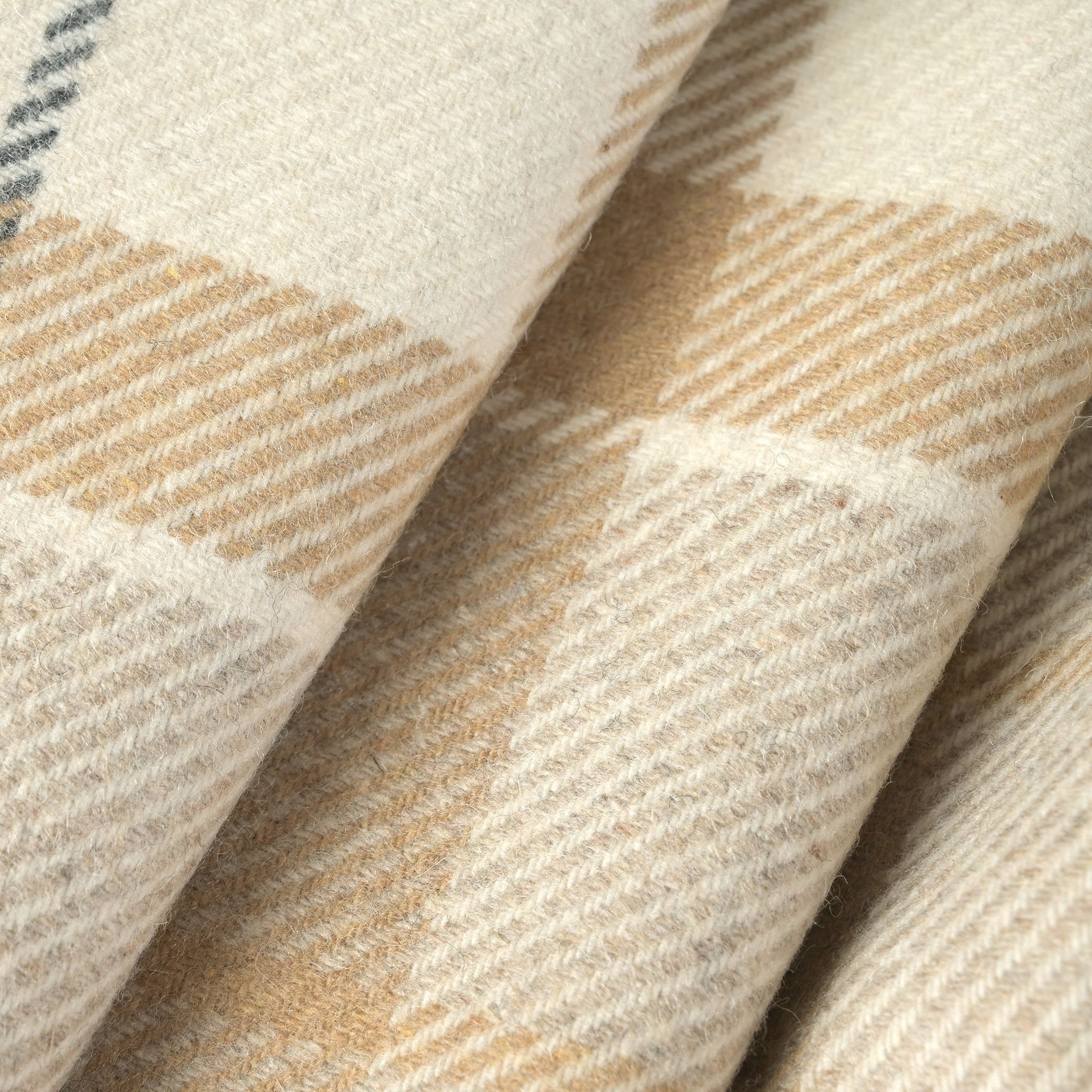Beige Check Coating Fabric 9847