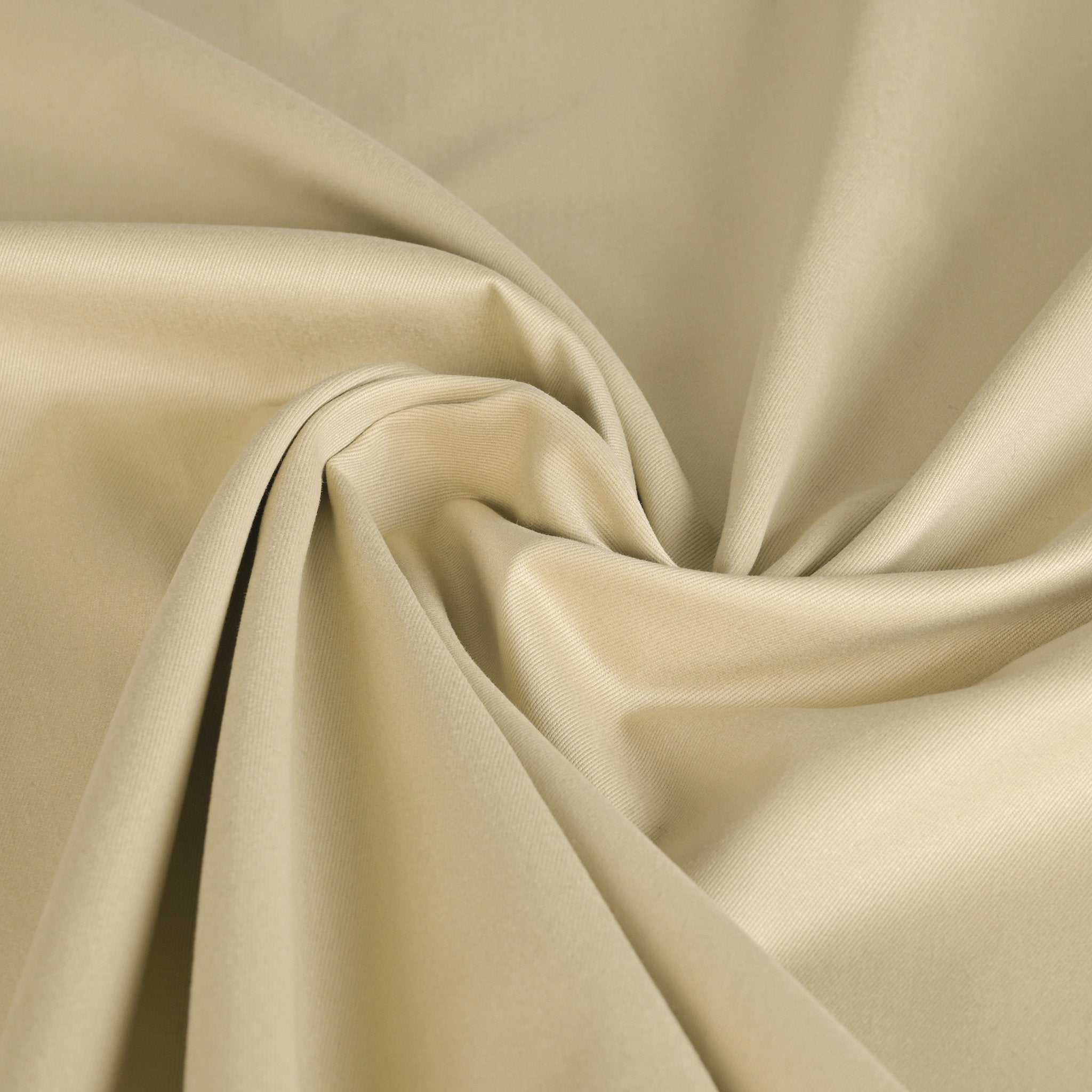 Beige Cotton Twill Fabric 3653