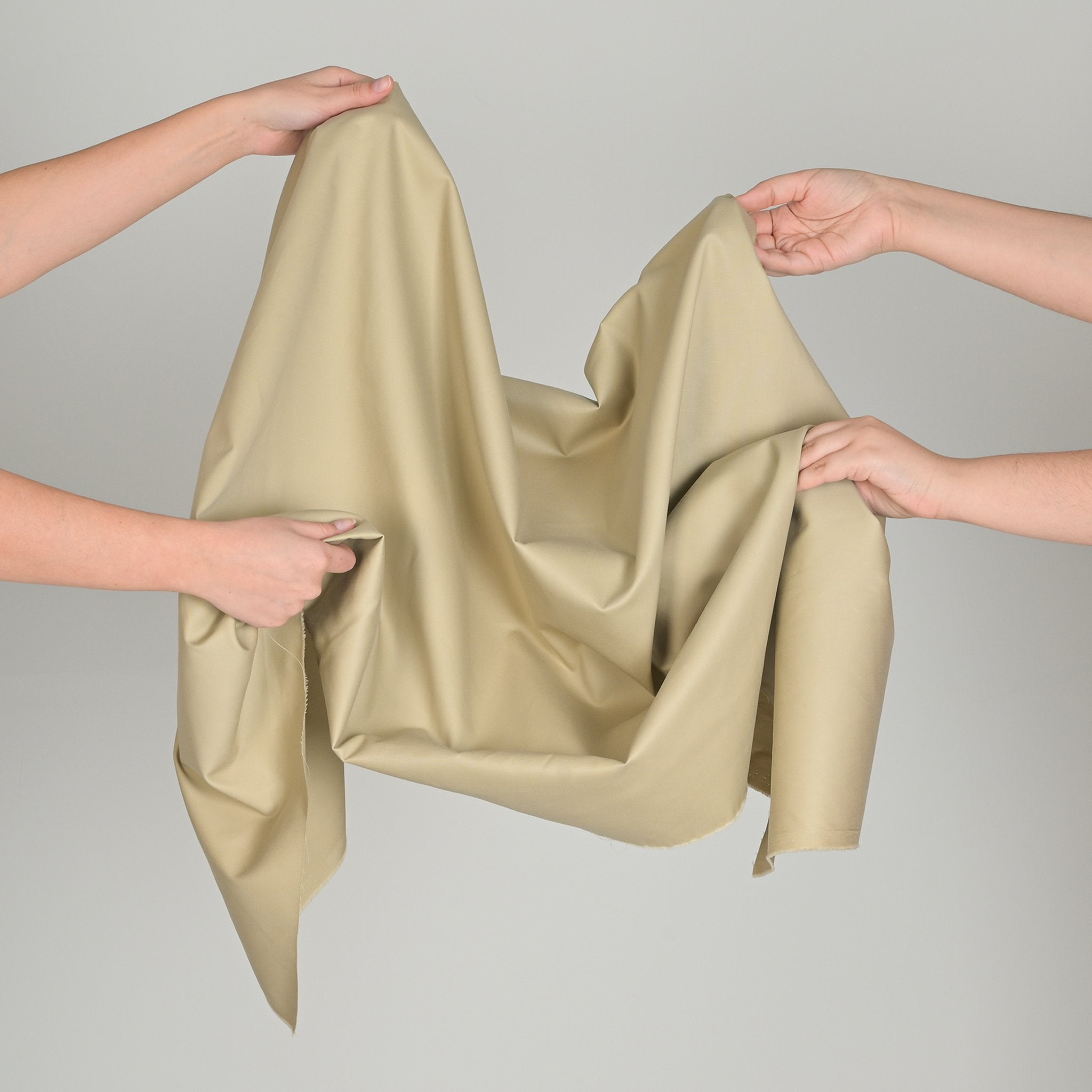 Beige Cotton Twill Fabric 3653