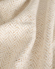 Beige Herringbone Bouclé Fabric 5134