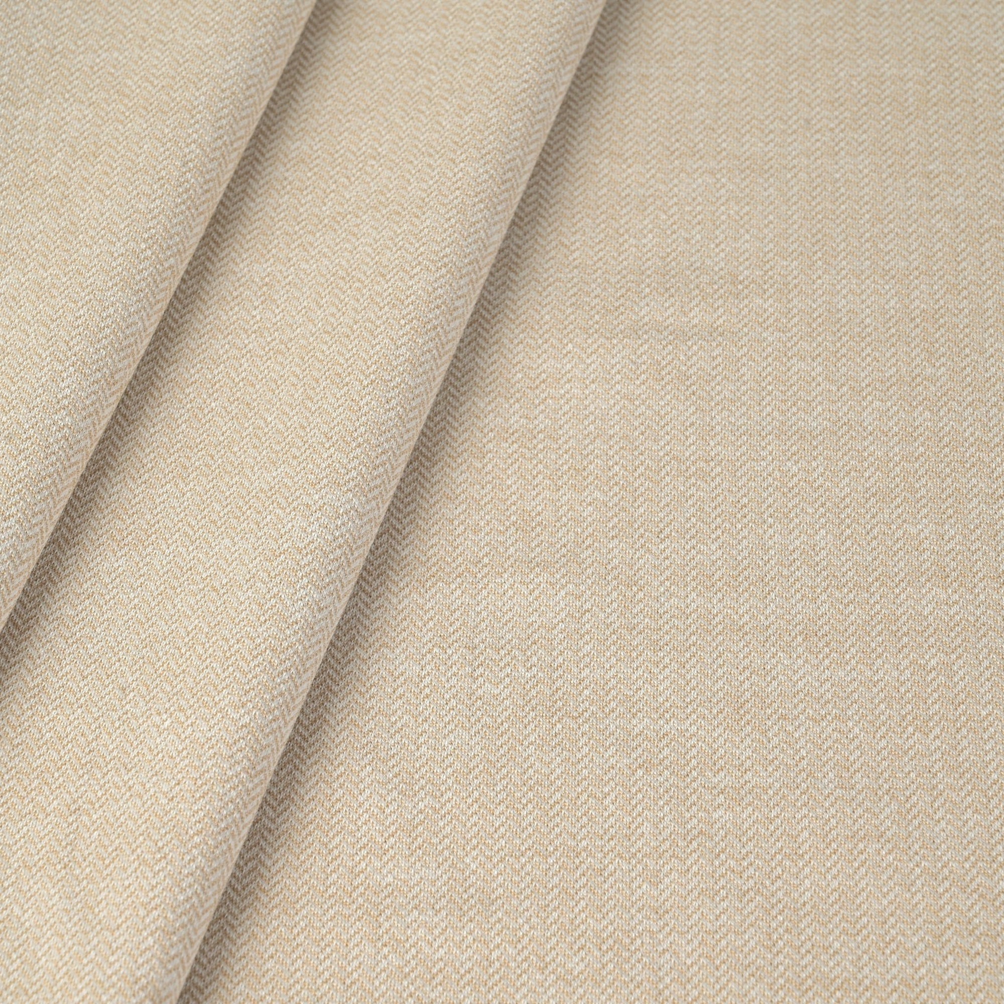 Beige Herringbone Jersey Fabric 11088