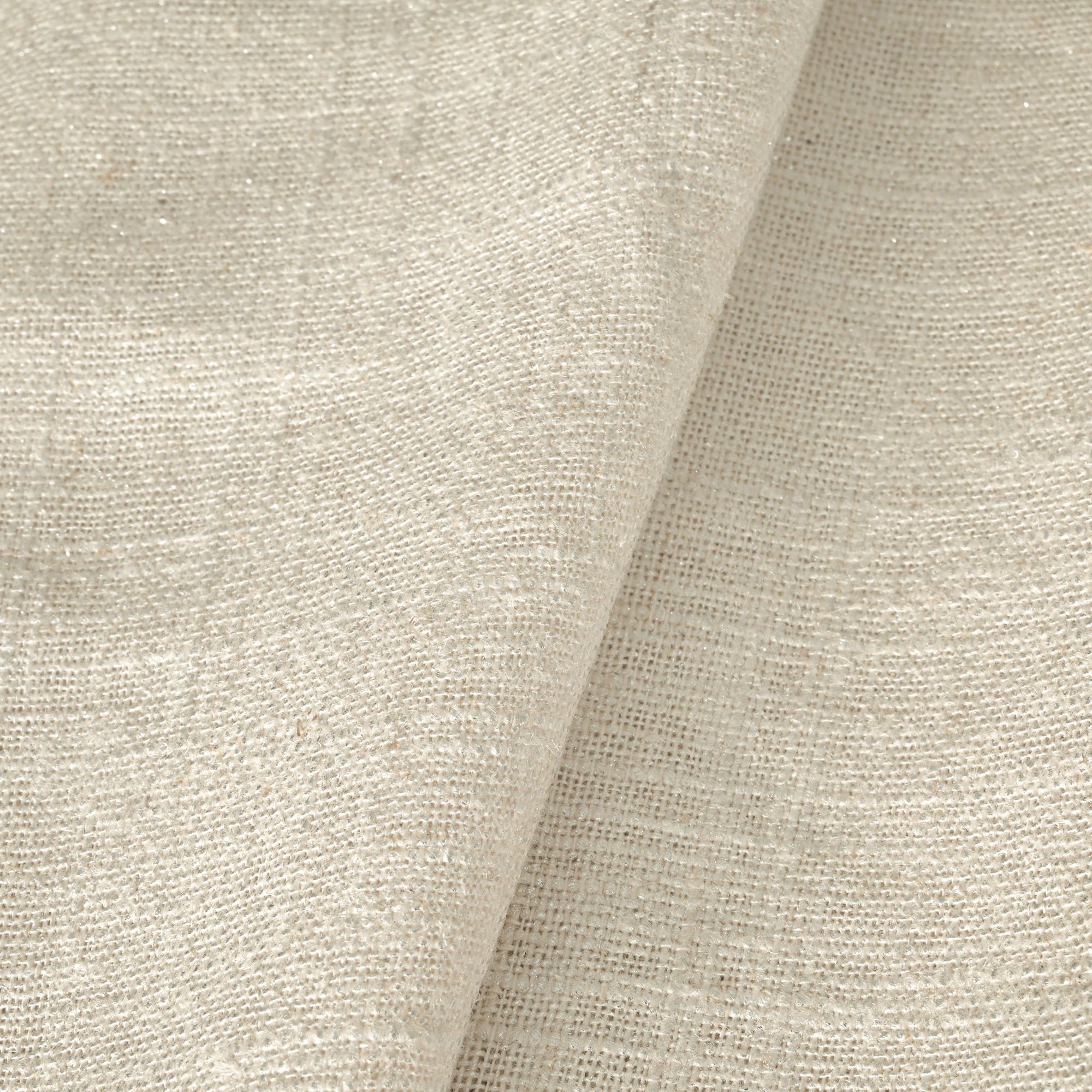 Beige Shiny Linen Fabric 9045