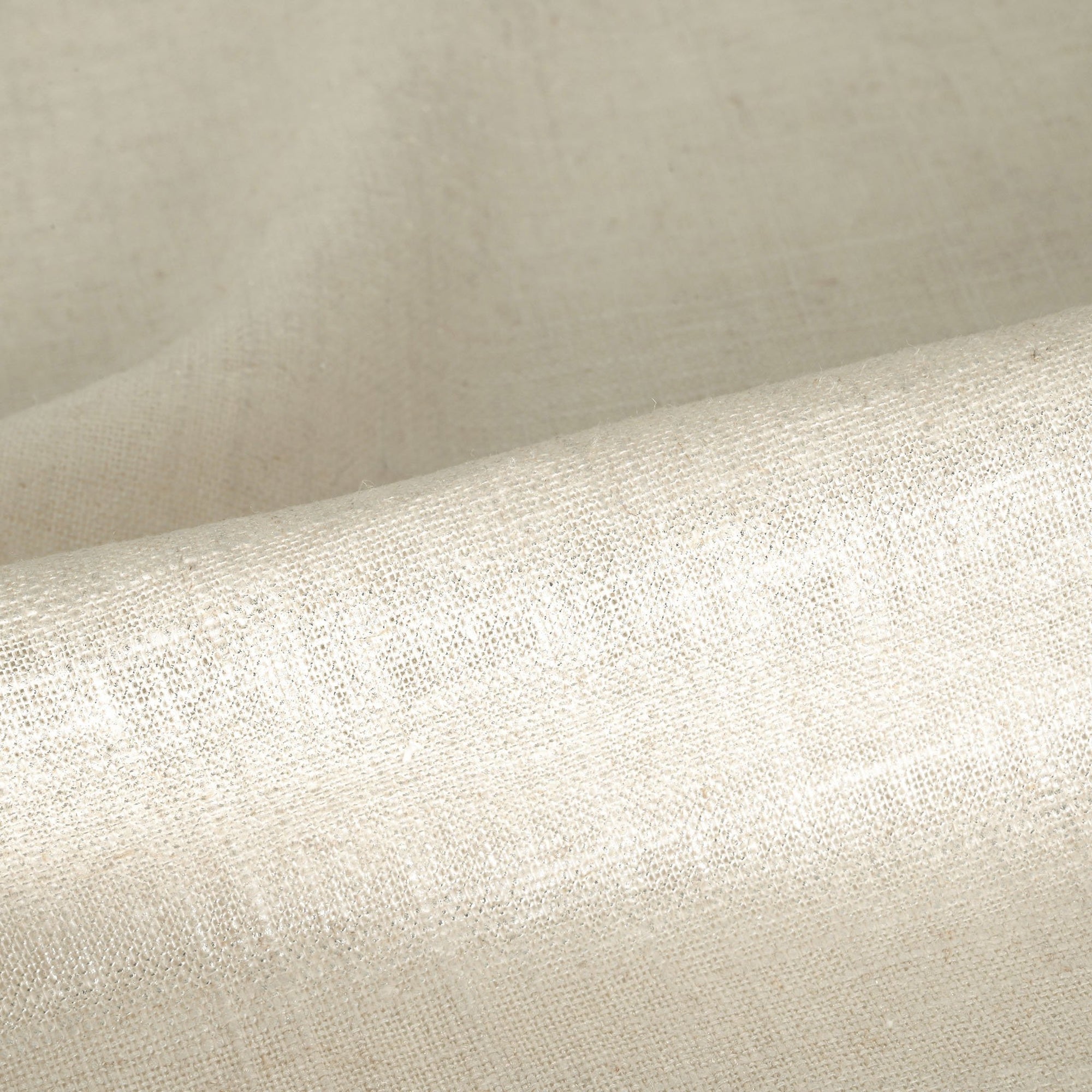 Beige Shiny Linen Fabric 9045