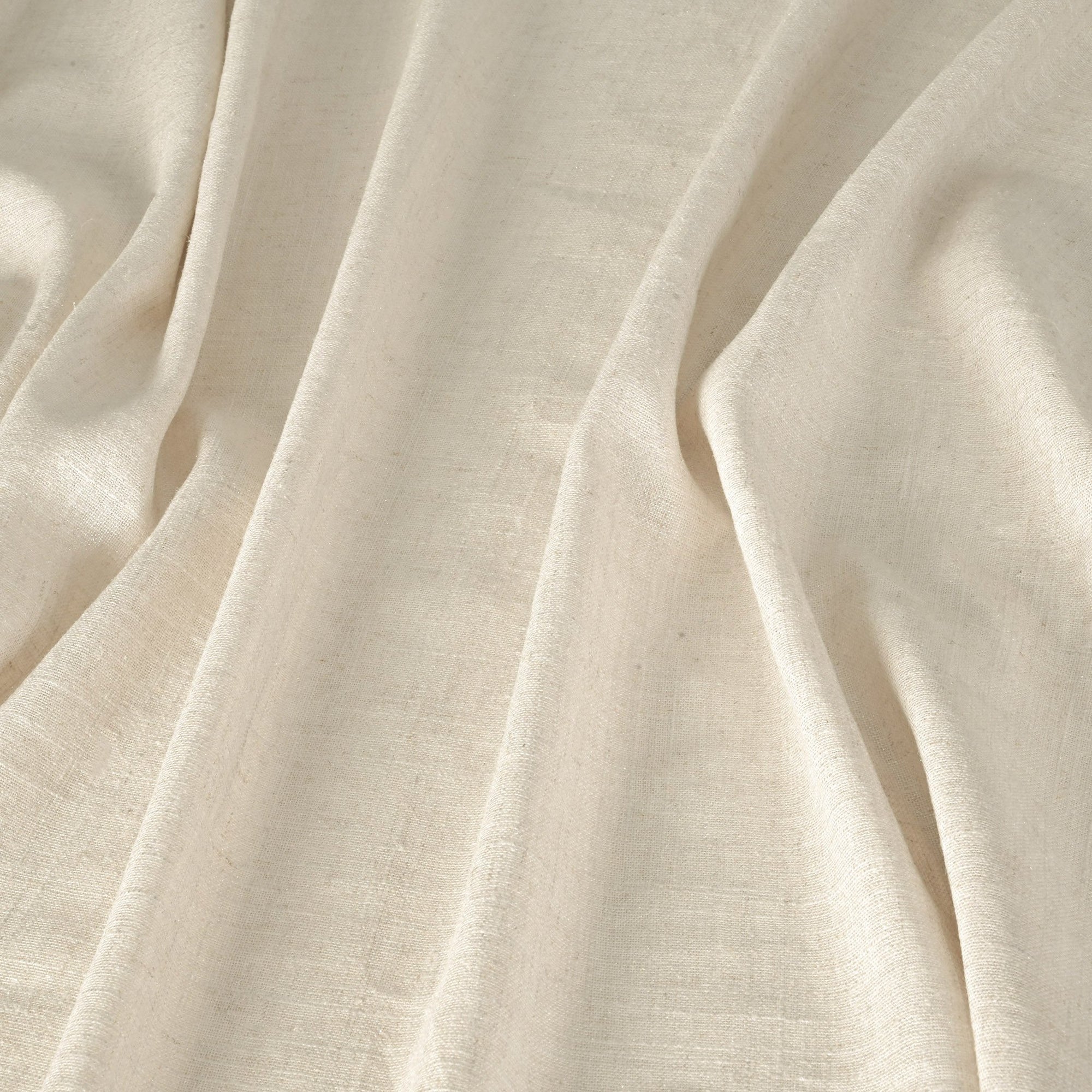 Beige Shiny Linen Fabric 9045