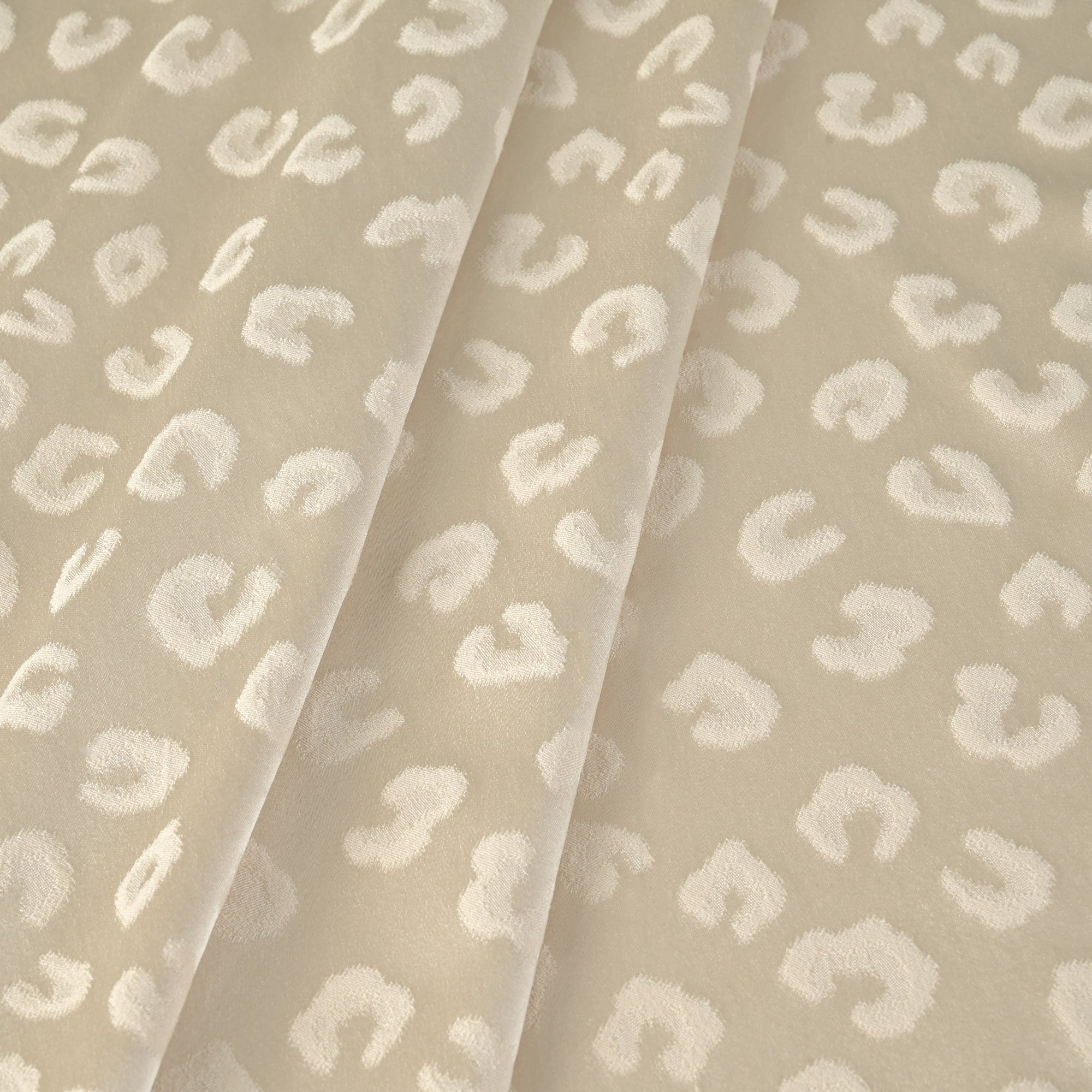 Beige Shiny Satin Fabric 8647